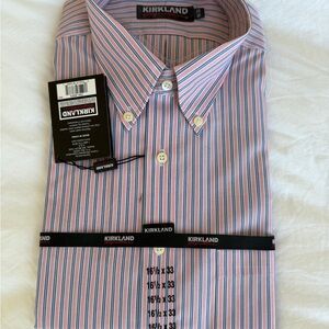 Kirkland Signature Men's Striped Dress Shirt